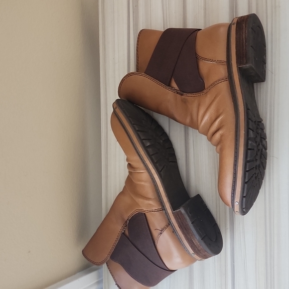 Naya Mirage Leather Ankle Boots Tan Size 6.5 - Picture 4 of 13